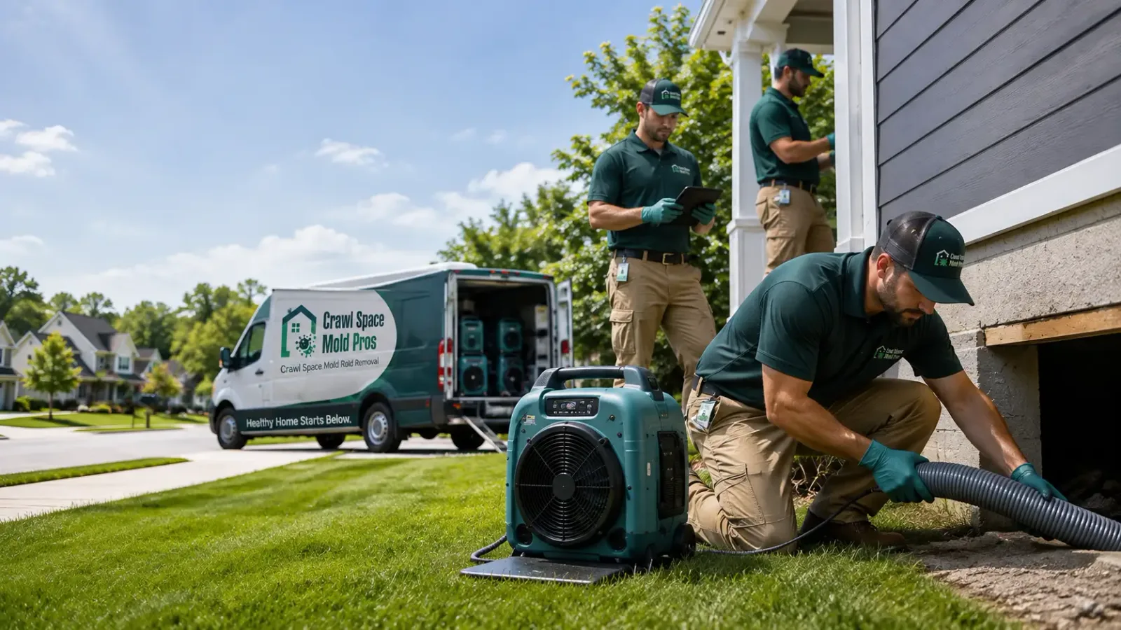 Crawl Space Mold Removal in Nineveh, PA